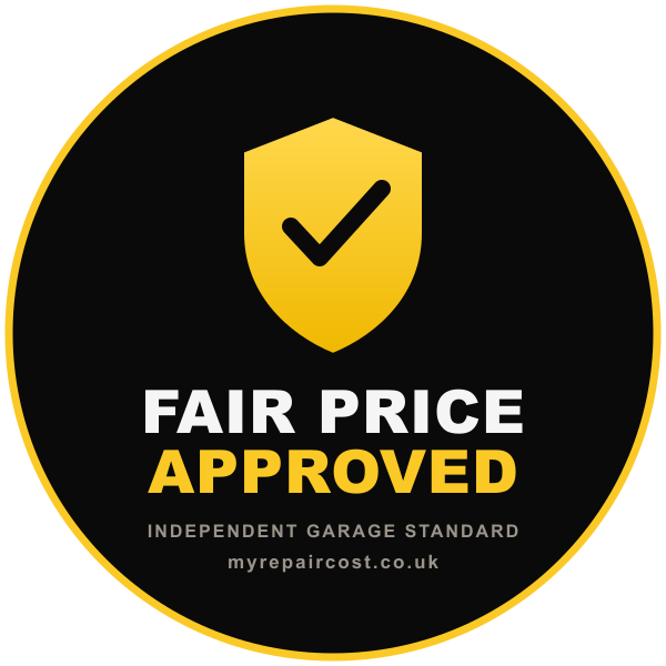 MyRepairCost Fair Price Approved badge